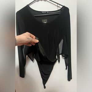 Nasty Gal Black Batwing Bodysuit